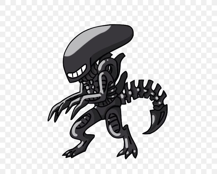 Alien Claw Silhouette Cartoon, PNG, 571x659px, Alien, Black And White, Box, Cartoon, Claw Download Free