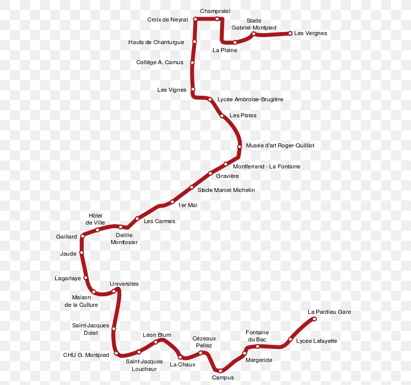 Clermont-Ferrand Tramway Toulouse Tramway Rapid Transit, PNG, 614x768px, Clermontferrand, Area, Diagram, France, Map Download Free