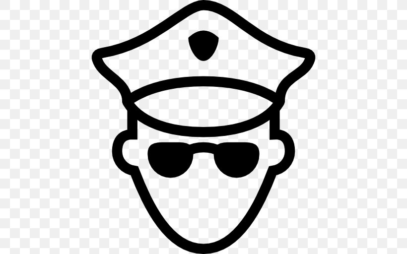 Police Officer Icon Design, PNG, 512x512px, Police, Black, Black And White, Eyewear, Face Download Free