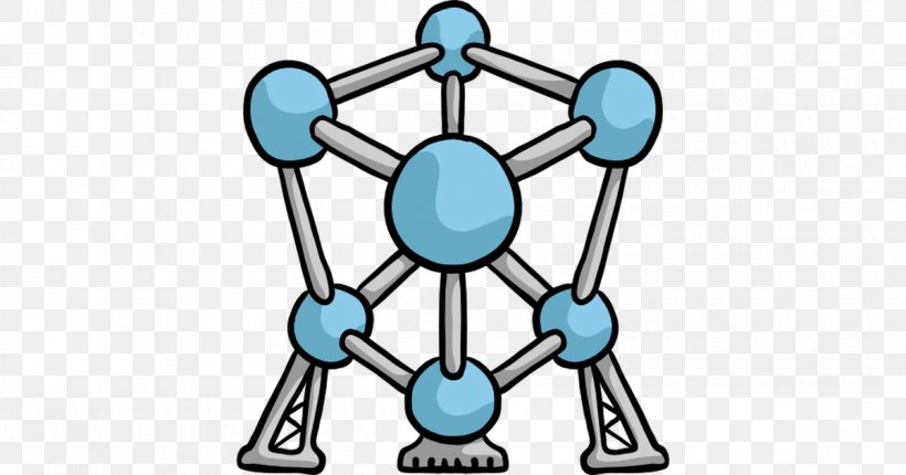 Atomium Clip Art Vector Graphics Monument, PNG, 1200x630px, Atomium, Architecture, Blue, Building, Drawing Download Free