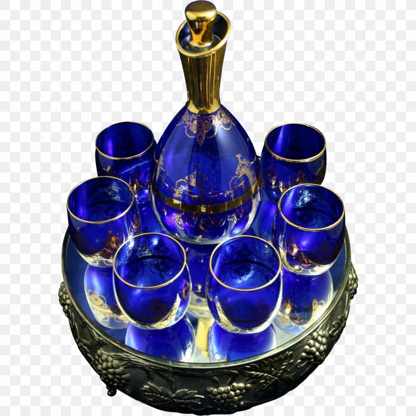 Cobalt Blue Venetian Glass Decanter Murano, PNG, 1118x1118px, Cobalt Blue, Barware, Blue, Bohemian Glass, Bottle Download Free