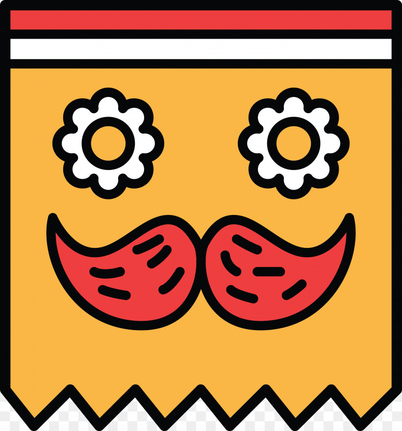Mexico Bunting, PNG, 2793x3000px, Mexico Bunting, Area, Line, Meter, Smiley Download Free