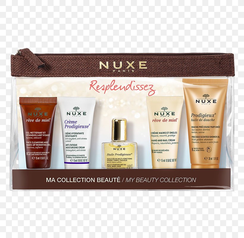 NUXE Winter Travel Kit Nuxe Huile Prodigieuse Multi-Purpose Dry Oil Cosmetics Skin Care Cosmetic & Toiletry Bags, PNG, 800x800px, Cosmetics, Cleanser, Cosmetic Toiletry Bags, Cream, Gel Download Free