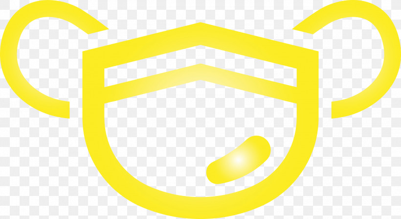 Yellow Line Font Circle Logo, PNG, 3000x1637px, Surgical Mask, Circle, Face Mask, Line, Logo Download Free