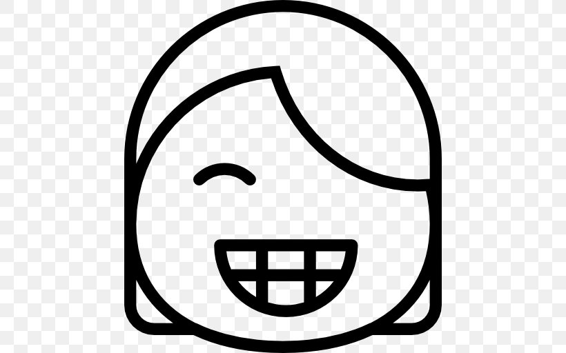 Clip Art, PNG, 512x512px, Emoticon, Area, Black And White, Drawing, Face Download Free