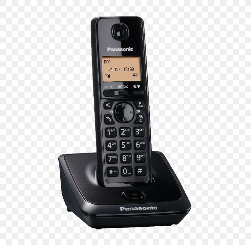 Digital Enhanced Cordless Telecommunications Cordless Telephone Panasonic Home & Business Phones, PNG, 800x800px, Cordless Telephone, Answering Machine, Answering Machines, Caller Id, Cellular Network Download Free