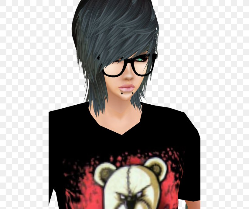 IMVU Avatar Blog Bangs Emo, PNG, 500x687px, Imvu, Avatar, Bangs, Black Hair, Blog Download Free