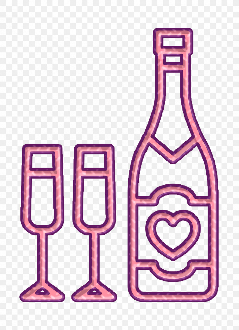 Alcohol Icon Saint Valentine Lineal Icon Champagne And Two Glasses Icon, PNG, 900x1244px, Alcohol Icon, Bottle, Champagne And Two Glasses Icon, Chichester, Comfort Download Free