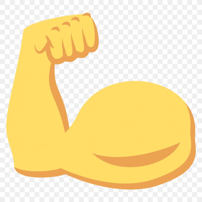 Emoji Biceps Muscle Arm Sticker, PNG, 1024x1024px, Emoji, Arm, Biceps, Drawing, Emoticon Download Free