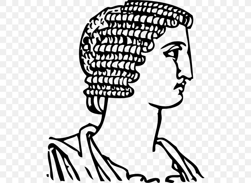 Ancient Greece Hairstyle Clip Art, PNG, 516x598px, Ancient Greece, Area, Art, Artwork, Black And White Download Free