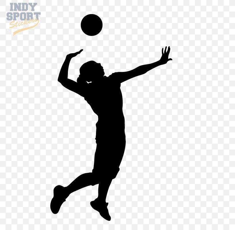 Clip Art Volleyball Player Silhouette Vector Graphics, PNG, 800x800px, Volleyball, Ball, Ball Game, Basketball Player, Decal Download Free