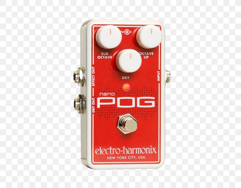 Electro-Harmonix Nano POG Effects Processors & Pedals Octave Guitar, PNG, 400x640px, Watercolor, Cartoon, Flower, Frame, Heart Download Free