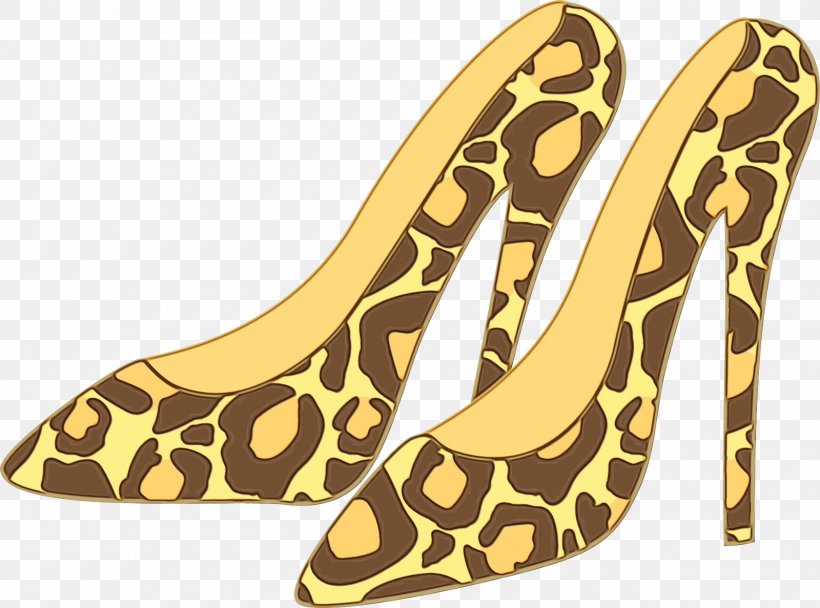 Footwear Yellow Shoe High Heels Beige, PNG, 1600x1187px, Watercolor, Ballet Flat, Beige, Court Shoe, Footwear Download Free