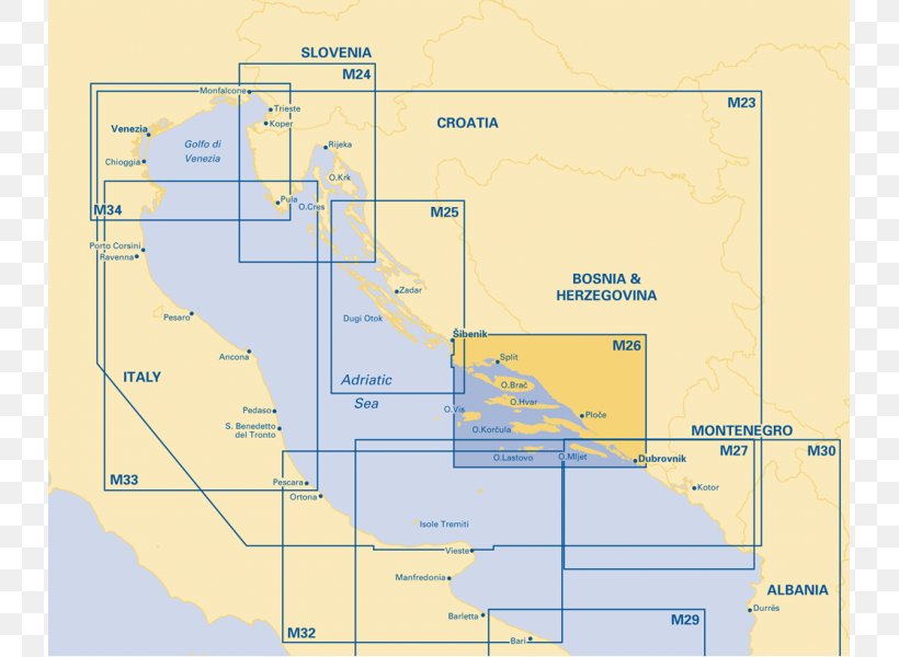 Imray Chart M32: Adriatic Italy (South) Map Elevation Water Resources Book, PNG, 800x600px, Map, Area, Book, Chart, Diagram Download Free