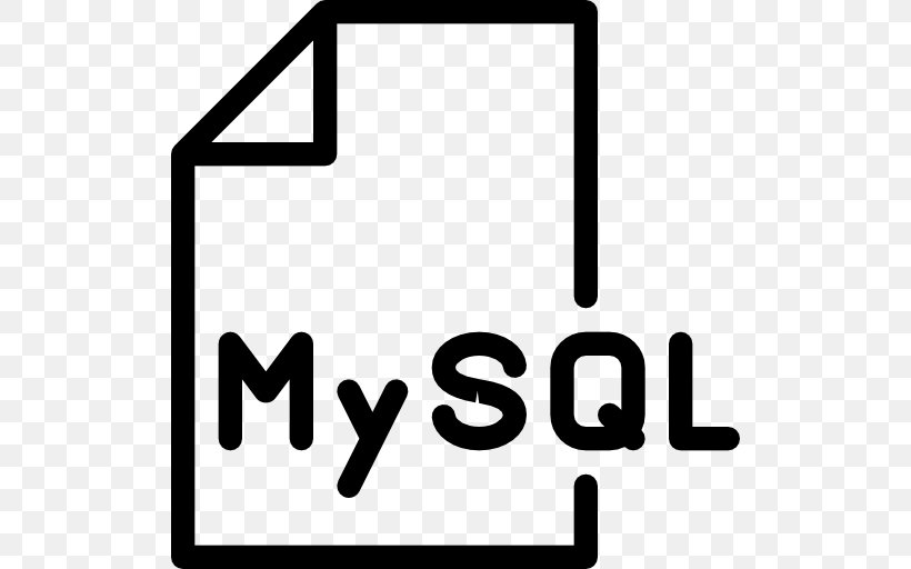MySQL Database Icon Design, PNG, 512x512px, Mysql, Area, Black, Black And White, Brand Download Free