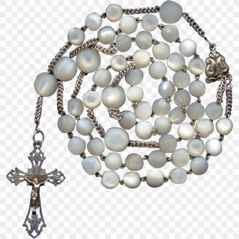 Pearl Rosary Bead Necklace, PNG, 941x941px, Pearl, Bead, Cross, Gemstone, Jewellery Download Free