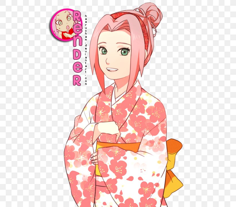 Sakura Haruno Sasuke Uchiha Naruto Shippūden Sarada Uchiha, PNG, 500x720px, Watercolor, Cartoon, Flower, Frame, Heart Download Free
