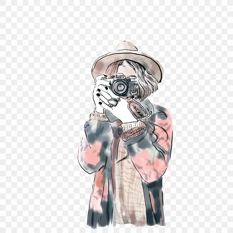 Camera Photography Drawing Illustration, PNG, 2362x2362px, Camera, Art, Camera Lens, Costume Design, Drawing Download Free
