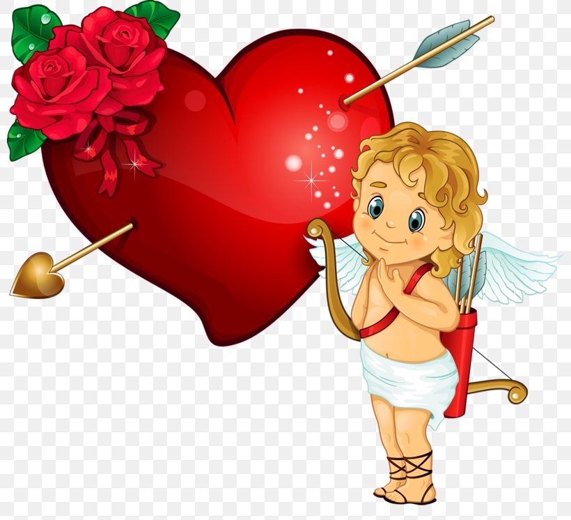 Cupid Heart Love Clip Art, PNG, 800x746px, Watercolor, Cartoon, Flower, Frame, Heart Download Free