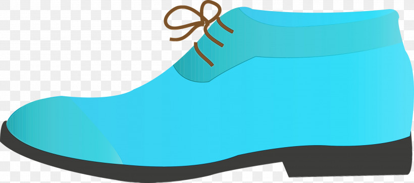 Footwear Aqua Shoe Blue Turquoise, PNG, 3000x1330px, Watercolor, Aqua, Athletic Shoe, Blue, Electric Blue Download Free