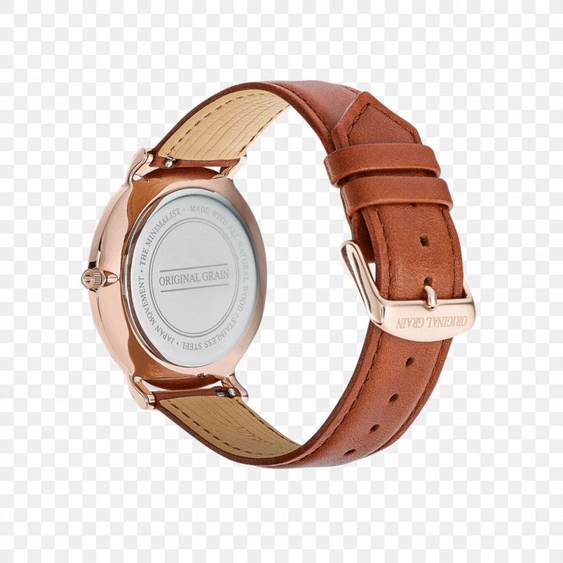 Watch Metal Leather Steel Wood, PNG, 1024x1024px, Watch, Beige, Brand, Brown, Chronograph Download Free