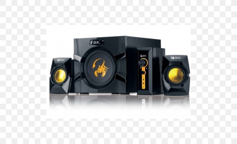 Loudspeaker Genius SW-G2.1 3000 Genius SW-G2.1 1250 Video Game Audio, PNG, 500x500px, Loudspeaker, Alzacz, Audio, Audio Equipment, Car Subwoofer Download Free