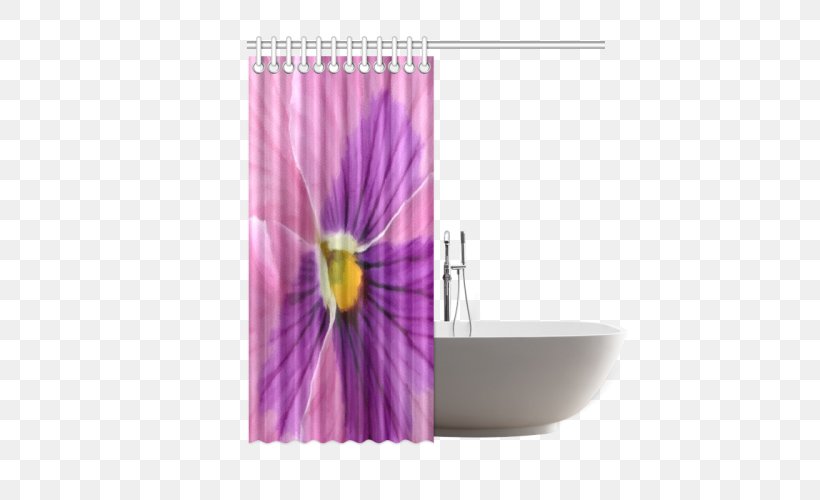 Curtain Textile Shower Polyester Waterproofing, PNG, 500x500px, Curtain, Dolphin, Flower, Interior Design, Lilac Download Free