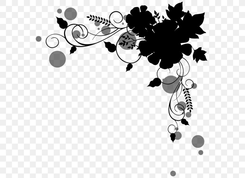 Floral Design Illustration Visual Arts Pattern, PNG, 600x595px, Floral Design, Art, Black M, Blackandwhite, Botany Download Free