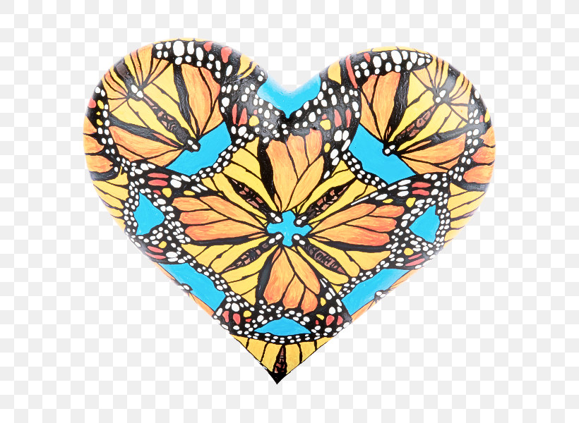 Monarch Butterfly, PNG, 600x600px, Orange, Aqua, Brushfooted Butterfly, Butterfly, Heart Download Free