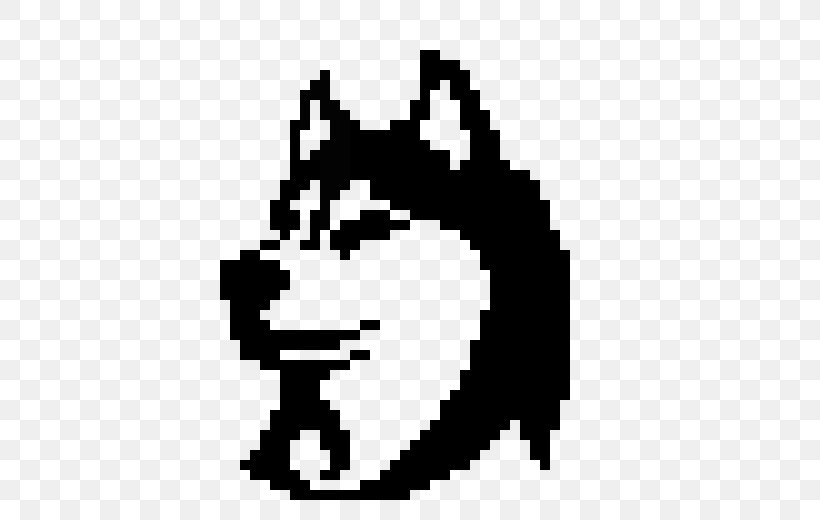 Siberian Husky Cross-stitch Bead Knitting, PNG, 600x520px, Siberian Husky, Bead, Black, Black And White, Crochet Download Free