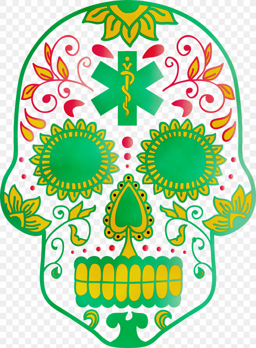Visual Arts Silhouette Printmaking Day Of The Dead Cricut, PNG, 2211x3000px, Sugar Skull, Cricut, Day Of The Dead, Paint, Printmaking Download Free