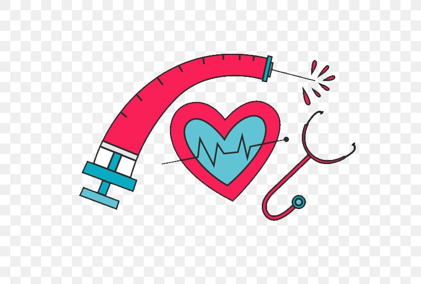 Heart Stethoscope Syringe Euclidean Vector, PNG, 605x554px, Watercolor, Cartoon, Flower, Frame, Heart Download Free