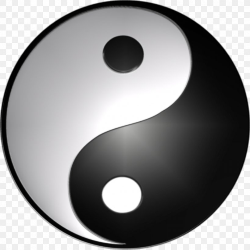 Yin And Yang Symbol 3D Computer Graphics, PNG, 2400x2400px, 3d Computer Graphics, 3d Printing, Yin And Yang, Black And White, Logo Download Free