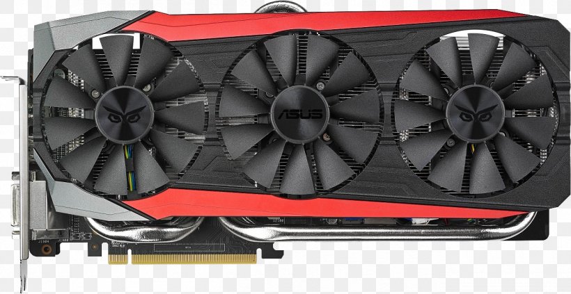 Graphics Cards & Video Adapters Radeon GDDR5 SDRAM PCI Express Video Game, PNG, 1303x673px, Graphics Cards Video Adapters, Amd Radeon Rx 300 Series, Asus, Auto Part, Computer Component Download Free