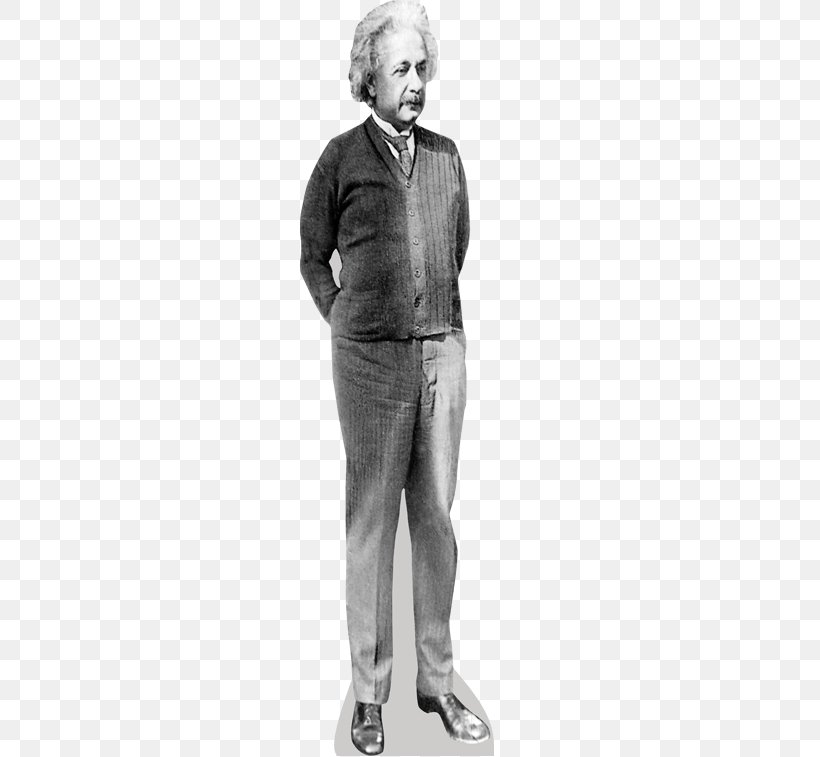 Albert Einstein Scientist Standee General Relativity Theory Of Relativity, PNG, 363x757px, Albert Einstein, Arm, Black And White, General Relativity, Gentleman Download Free