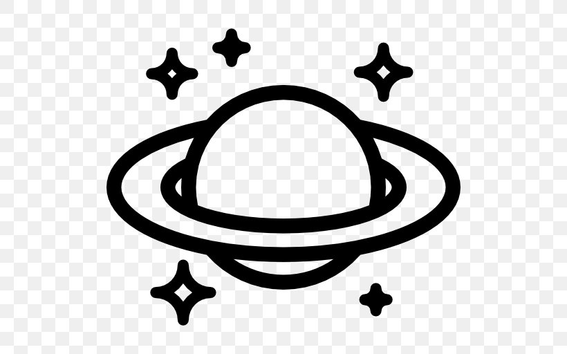 Download, PNG, 512x512px, Planet, Black And White, Body Jewelry, Monochrome Photography, Saturn Download Free