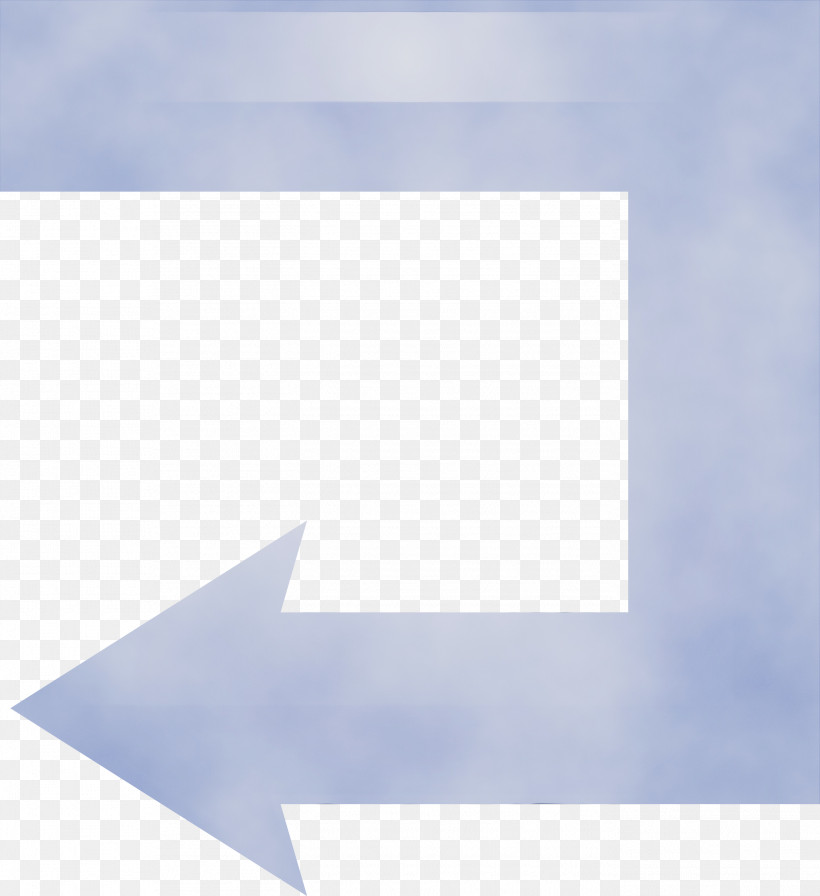 White Blue Sky Line Paper, PNG, 2743x3000px, U Shaped Arrow, Blue, Electric Blue, Line, Paint Download Free