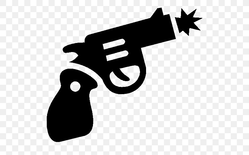 Firearm Desktop Wallpaper Revolver, PNG, 512x512px, Firearm, Black And White, Handgun, Logo, Pistol Download Free