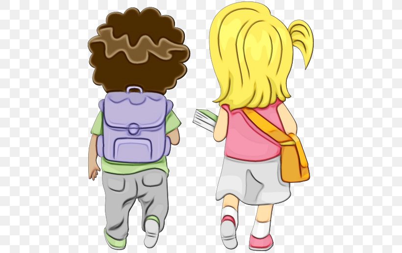 Friendship Cartoon, PNG, 580x516px, Watercolor, Animation, Behavior, Boy, Cartoon Download Free