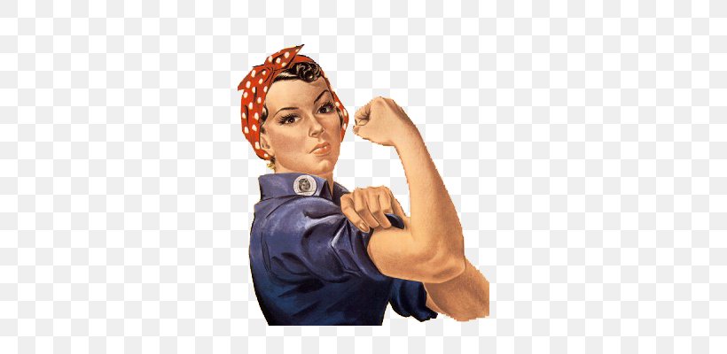 Geraldine Doyle United States We Can Do It! Second World War Rosie The Riveter, PNG, 400x400px, Geraldine Doyle, Arm, Business Card, Feminism, Finger Download Free