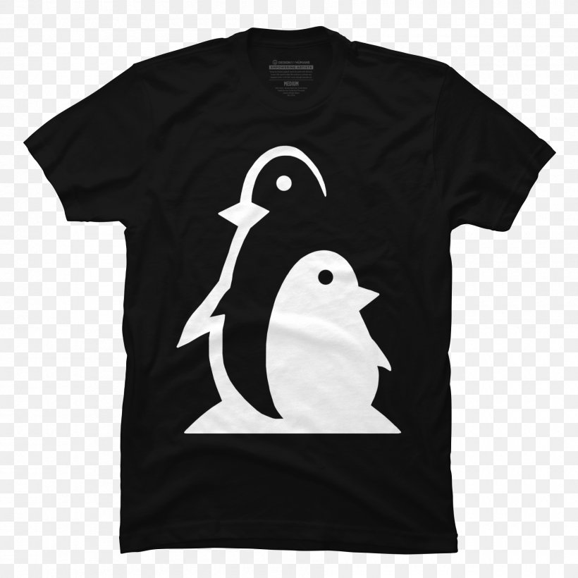 Original Penguin T-shirt Hoodie Tote Bag, PNG, 1800x1800px, Penguin, Active Shirt, Bag, Bird, Black Download Free