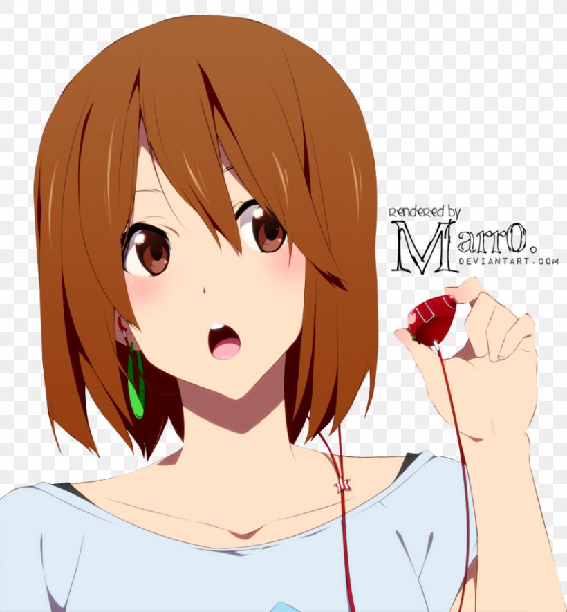 Yui Hirasawa Ritsu Tainaka Azusa Nakano K-On! Tsumugi Kotobuki, PNG, 900x972px, Watercolor, Cartoon, Flower, Frame, Heart Download Free