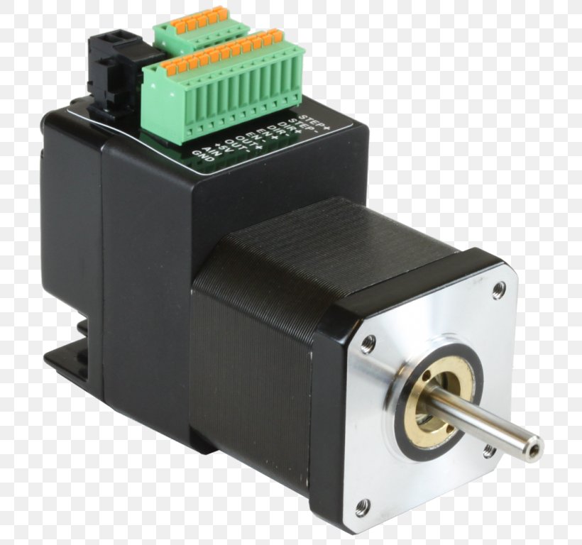 NEMA 17 Stepper Motor Electric Motor Variable Frequency & Adjustable Speed Drives Rotary Encoder, PNG, 736x768px, Stepper Motor, Electric Motor, Electronic Component, Electronics Accessory, Hardware Download Free