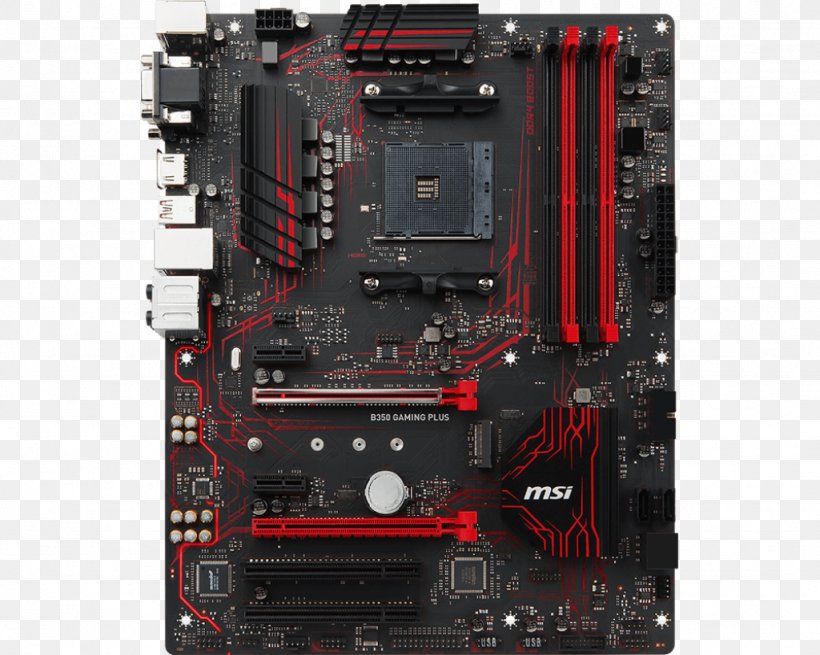 Socket AM4 ATX MSI GAMING PLUS Motherboard Micro-Star International, PNG, 1024x819px, Socket Am4, Amd Crossfirex, Atx, Computer, Computer Accessory Download Free