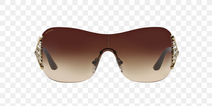 Sunglasses Bulgari Goggles Fashion, PNG, 2000x1000px, Sunglasses, Aquamarine, Beige, Brown, Bulgari Download Free