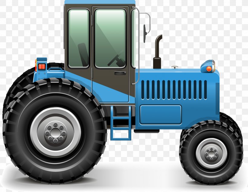 Tractor Excavator Plough Agriculture Farm, PNG, 1973x1532px, Tractor, Agricultural Machinery, Agriculture, Automotive Design, Automotive Tire Download Free