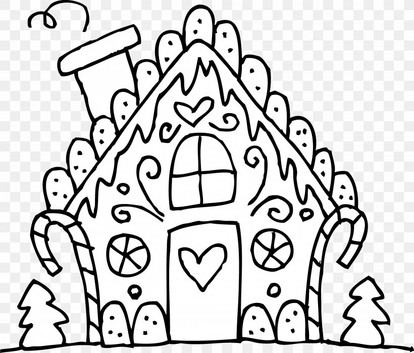Gingerbread House Eggnog Gumdrop Candy Cane Coloring Book, PNG, 5208x4440px, Watercolor, Cartoon, Flower, Frame, Heart Download Free