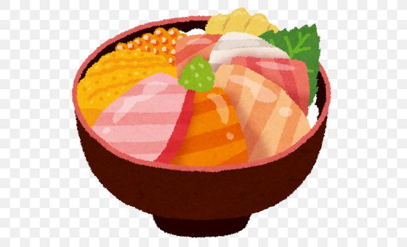 Donburi Sushi Sashimi Kaisendon Seafood Dishes, PNG, 552x499px, Donburi, Cuisine, Dish, Dishware, Food Download Free