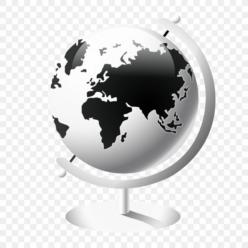 Globe World Map, PNG, 1181x1181px, Globe, Black, Black And White, Border, Map Download Free