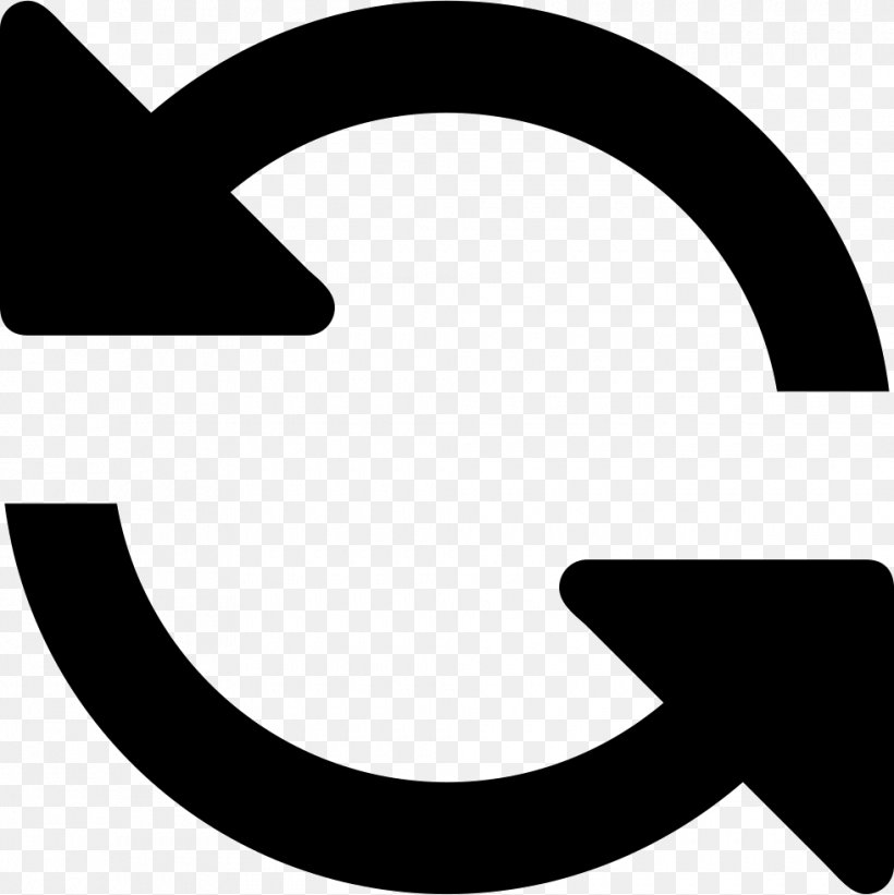 Clockwise Rotation Arrow Symbol Logo, PNG, 980x982px, Clockwise, Area, Black, Black And White, Logo Download Free